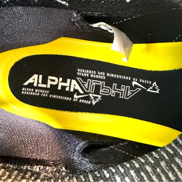 Nike Alpha Menace Elite 3 Football Cleats Men's Size:16 In Black/White/Iron Grey - Picture 15 of 16